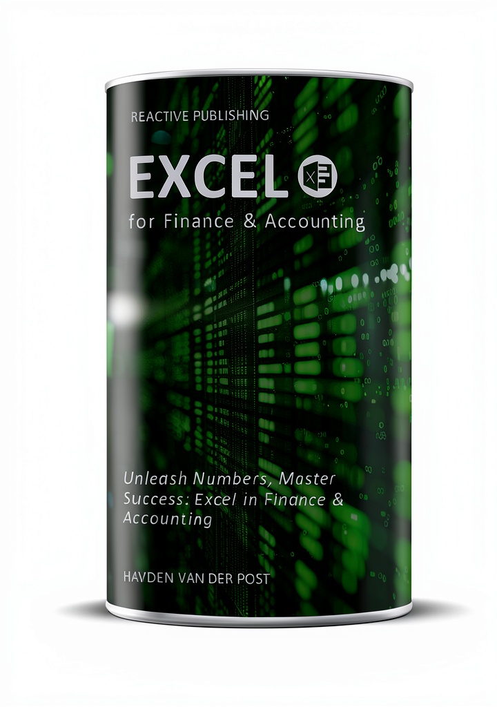 Kindle book open on a tablet showing financial spreadsheets