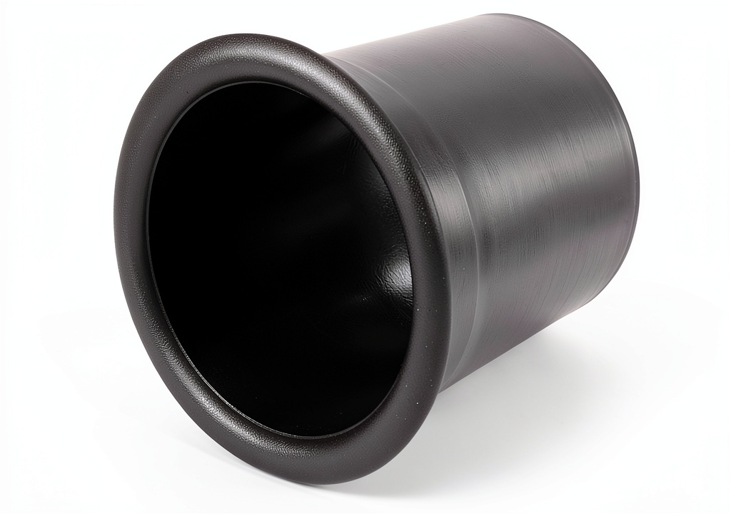 Installing uxcell Subwoofer Speaker Port Tube on a wooden desk