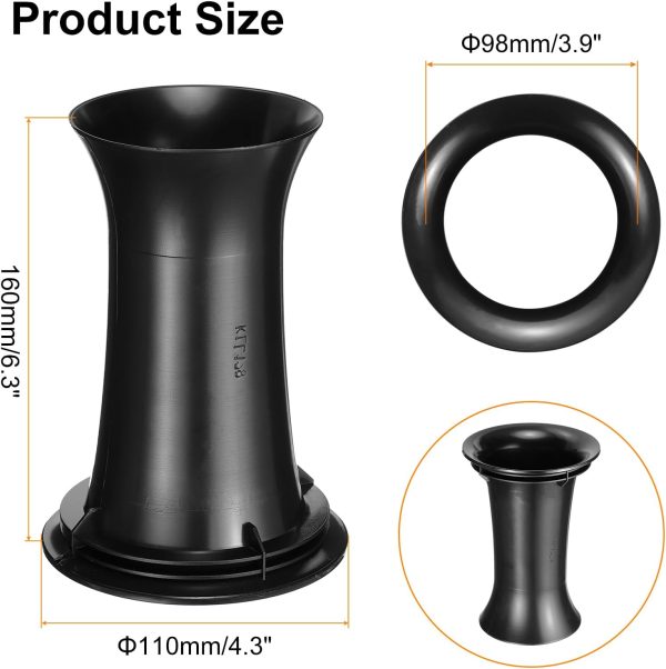Pavo Speaker Port Tube Black ABS Plastic-1