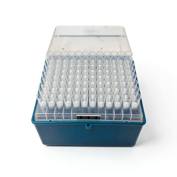 200 µL Universal Pipette Tips Low Retention, Filter Non Sterile PP, High Grade Resin, Racked Tips in a Box, 96 Tips per Rack, D (Nase), R (Nase), P (yrogen), Free, (Pack of 960 Tips),Clear-1